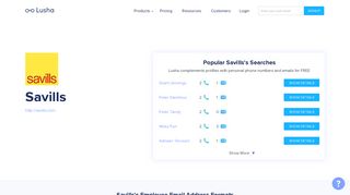 
                            11. Savills - Email Address Format & Contact Phone Number - Lusha