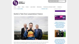 
                            13. Savills to Take Over Leopardstown Feature | Sport for Business