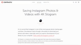 
                            11. Saving Instagram Photos & Videos With 4K Stogram | Contrastly
