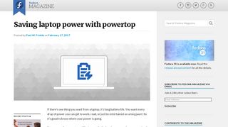 
                            9. Saving laptop power with powertop - Fedora Magazine