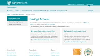 
                            8. Savings Accounts - Atrium Health