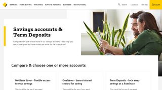 
                            5. Savings accounts & Term Deposits - CommBank