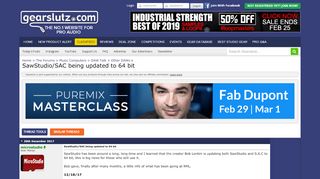 
                            4. SawStudio/SAC being updated to 64 bit - Gearslutz