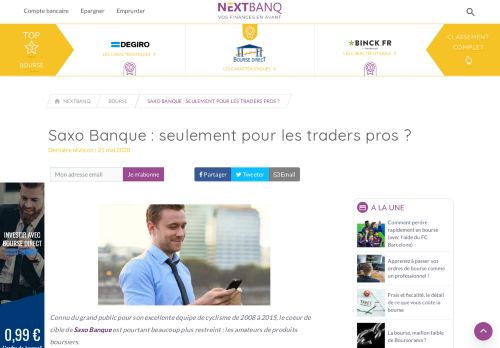 
                            7. Saxo Banque : le courtier idéal pour les traders passionnés ? - Nextbanq