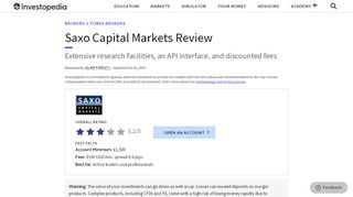 
                            8. Saxo Capital Markets Review 2019: Leader in Market ...