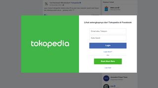 
                            5. saya masuk tokopedia melalui akun fb tp... - Yuli Kaniasari ... - Facebook