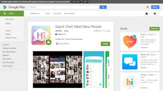 
                            4. SayHi Chat, Meet New People - Apps on Google Play