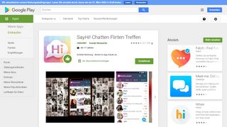 
                            1. SayHi! Chatten Flirten Treffen – Apps bei Google Play