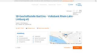 
                            6. SB-Geschäftsstelle Bad Ems - Volksbank Rhein-Lahn-Limburg eG ...