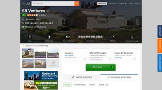 
                            5. SB Ventures, Lala Cheruvu - Construction Companies in ... - Justdial