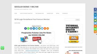 
                            10. SB1M Login Pendaftaran Free Premium Member