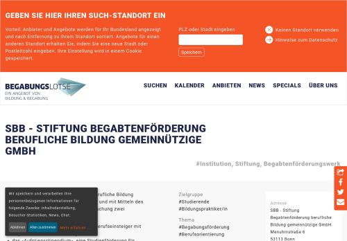 
                            11. SBB - Stiftung Begabtenförderung berufliche Bildung gemeinnützige ...