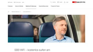 
                            6. SBB WiFi – kostenlos surfen am Bahnhof | SBB