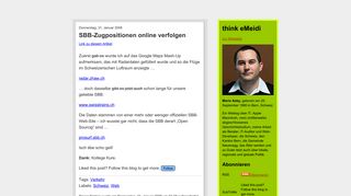 
                            4. SBB-Zugpositionen online verfolgen « think eMeidi