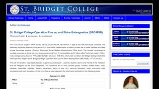 
                            6. sbc batangas – Campus News | St. Bridget College Batangas