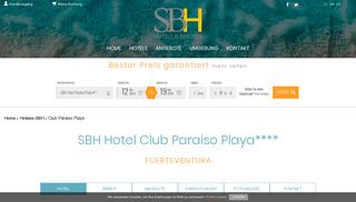 
                            1. SBH Club Paraiso Playa auf Fuerteventura. Offizielle Website. Bester ...