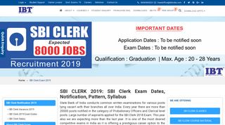 
                            4. SBI CLERK | SBI CLERK Notification | SBI CLERK Cut OFF, Exam ...