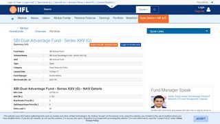 
                            3. SBI Dual Advantage Fund - Series XXV (G) - SBI Mutual Fund -Nav ...