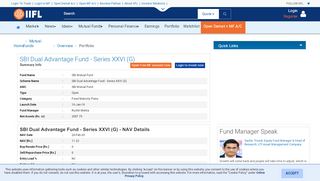 
                            4. SBI Dual Advantage Fund - Series XXVI (G) - SBI Mutual Fund -Nav ...