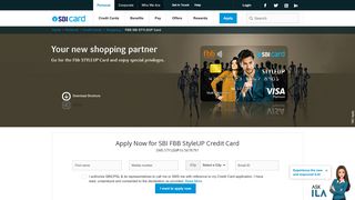 
                            5. SBI Fbb STYLEUP Credit Card - Benefits and Features- Apply Now ...