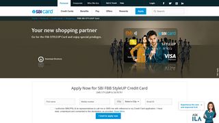 
                            6. SBI Fbb STYLEUP Credit Card - Benefits and Features- Apply Now ...