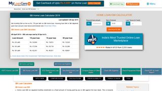 
                            9. SBI Home Loan EMI Calculator Feb 2019 - MyLoanCare