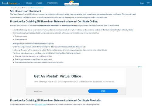 
                            4. SBI Home Loan Statement: Check SBI Loan Account Statement Online