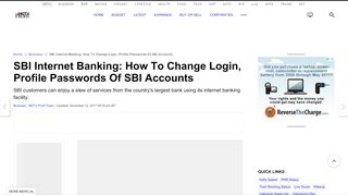 
                            11. SBI Internet Banking: How To Change Login, Profile Passwords Of SBI ...
