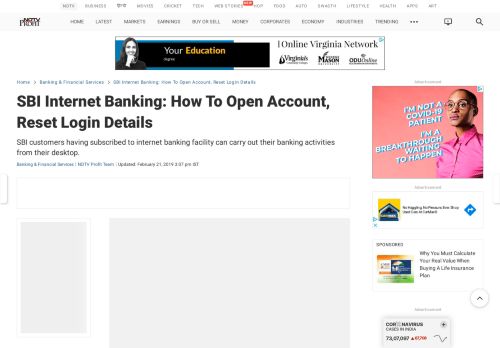 
                            7. SBI Internet Banking: How To Open Account, Reset Login ... - NDTV.com