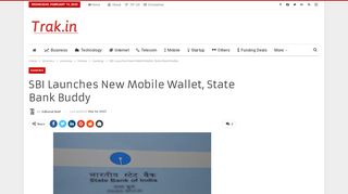 
                            13. SBI Launches New Mobile Wallet, State Bank Buddy - Trak.in