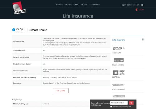 
                            10. SBI Life Smart Shield- Life Insurance Plan- Policy Benefits, Features ...