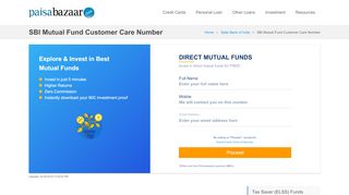 
                            13. SBI Mutual Fund Customer Care Number-Toll Free Number