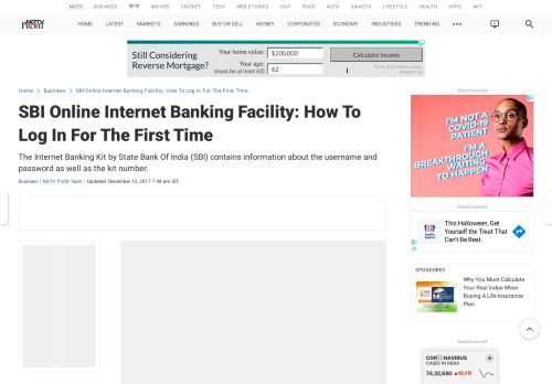 
                            7. SBI Net Banking Facility: How To Log In For The First Time - NDTV.com