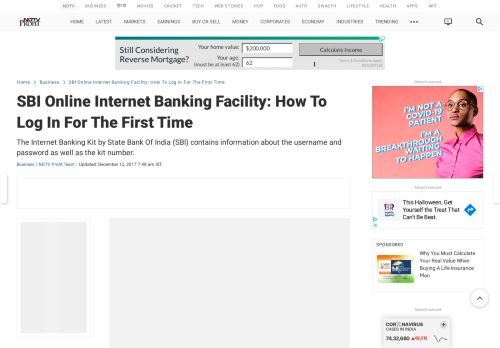 
                            8. SBI Online Internet Banking Facility: How To Log In For The First Time