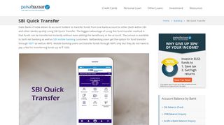 
                            4. SBI Quick Transfer - Limit, Timings, Charges and How to Transfer ...