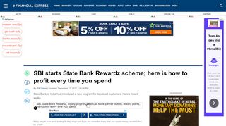 
                            7. SBI starts State Bank Rewardz scheme; here is how to profit every ...