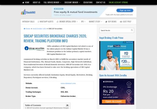 
                            11. SBICAP Securities Brokerage Fee | Reviews | Trading Platform
