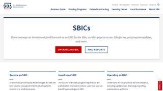 
                            12. SBICs - Small Business Administration