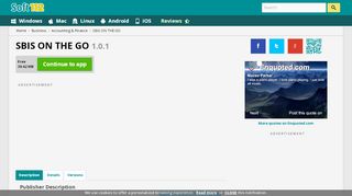 
                            2. SBIS ON THE GO 1.0.1 Free Download