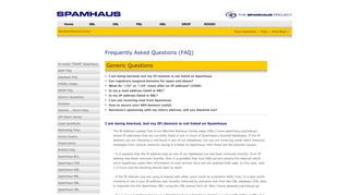 
                            11. SBL, XBL - The Spamhaus Project - Frequently Asked Questions (FAQ)