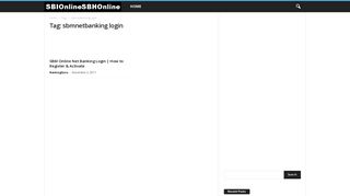 
                            7. sbmnetbanking login - SBHOnline