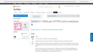 
                            1. SBS2011 OWA per HTTPS nicht erreichbar. - Microsoft