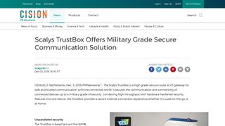 
                            12. Scalys TrustBox Offers Military Grade Secure Communication Solution