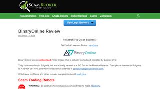 
                            12. Scam Broker Investigator • BinaryOnline Review