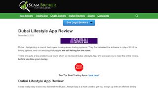 
                            4. Scam Broker Investigator • Dubai Lifestyle App Review