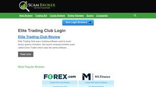 
                            6. Scam Broker Investigator • Elite Trading Club Login