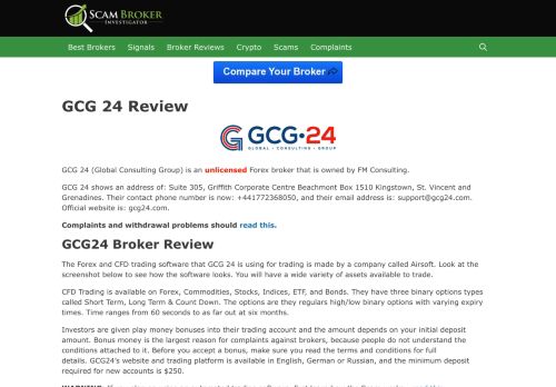 
                            5. Scam Broker Investigator • GCG 24 Review