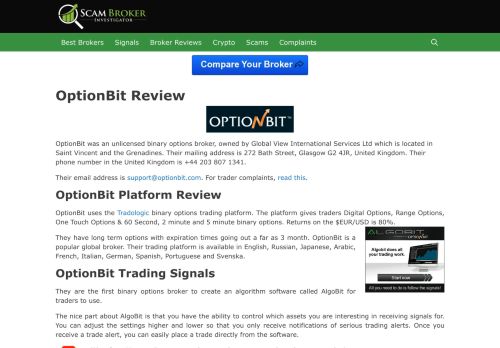 
                            11. Scam Broker Investigator • OptionBit Review