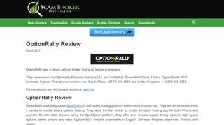 
                            12. Scam Broker Investigator • OptionRally Review