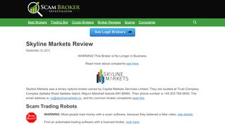
                            3. Scam Broker Investigator • Skyline Markets Review